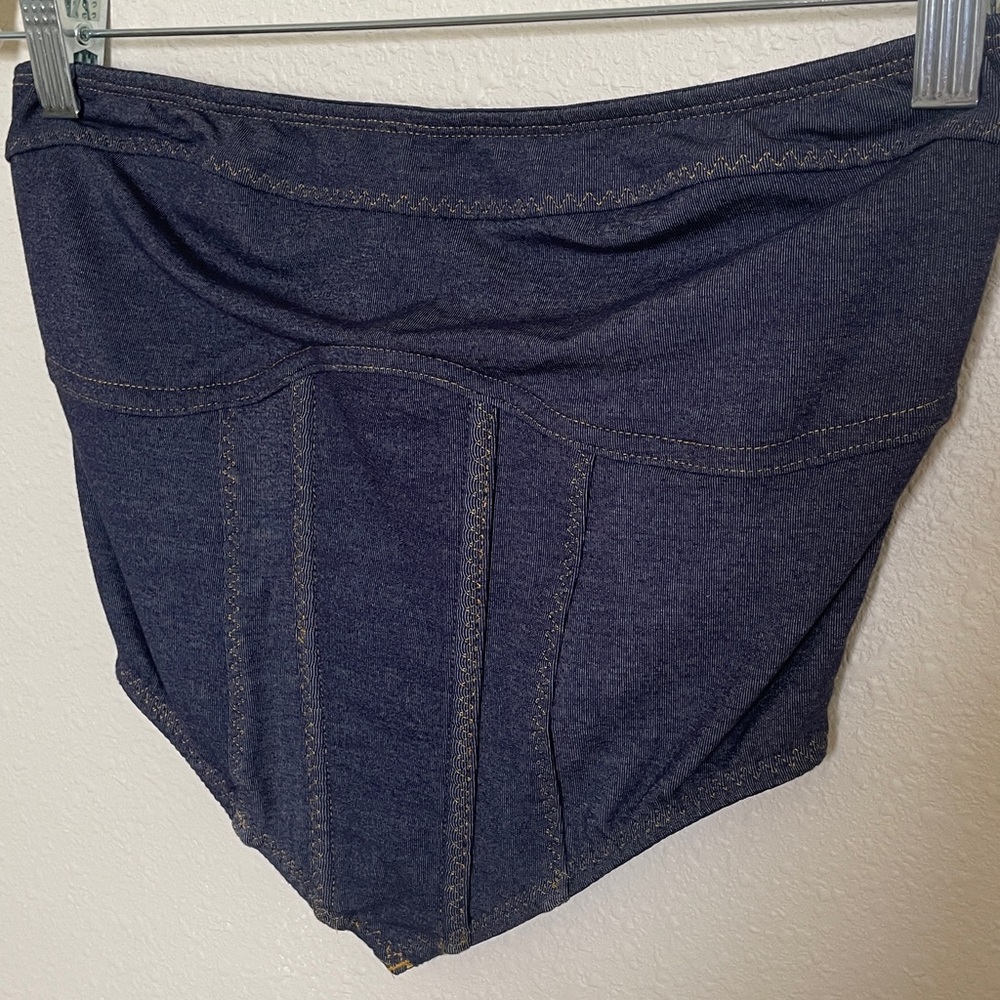 Urban Outfitters Indigo Strapless Denim Bustier